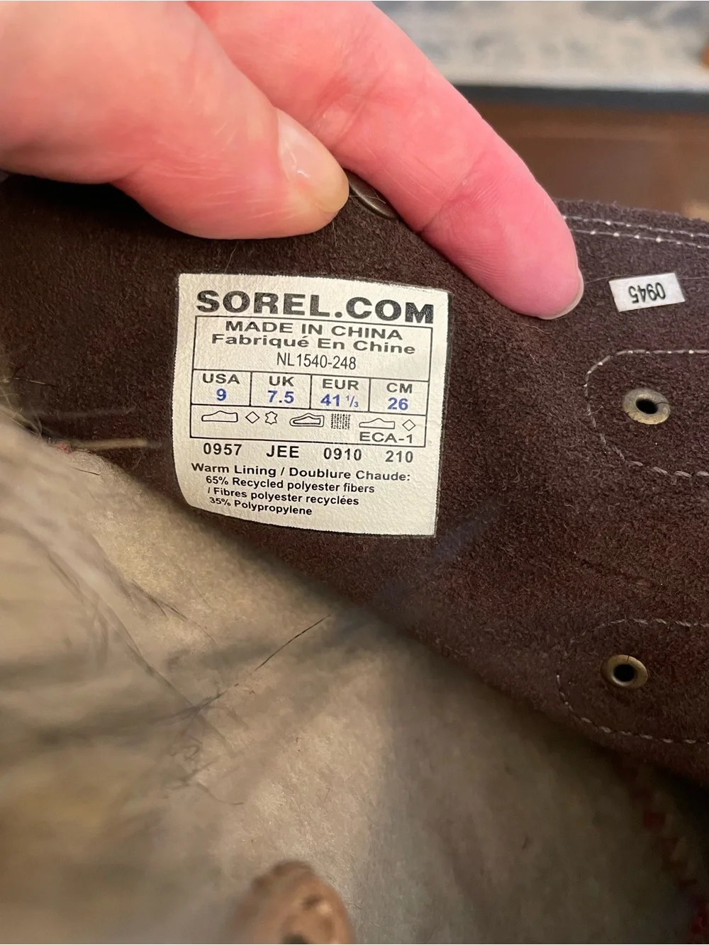 Sorel Brown Joan of Arctic Sz 9 Winter Boots